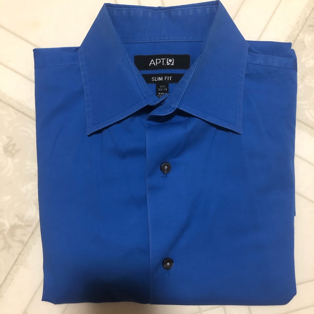 Apt 9 Blue Dress Shirt